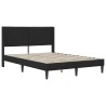 Cadre de lit avec matelas Noir 120 x 200 cm Velours 583425583425