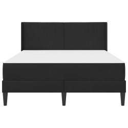 Cadre de lit avec matelas Noir 120 x 200 cm Velours 583425583425