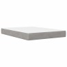 Cadre de lit avec matelas Gris clair 140 x 200 cm Velours 583426583426