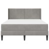 Cadre de lit avec matelas Gris clair 140 x 200 cm Velours 583426583426