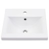 Cadre de lavabo de salle de bain vasque à encastrer Noir Fer 583429583429