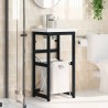 Cadre de lavabo de salle de bain Noir 40x38x83 cm Fer 583430583430