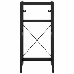 Cadre de lavabo de salle de bain Noir 40x38x83 cm Fer 583430583430