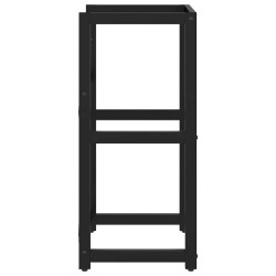 Cadre de lavabo de salle de bain Noir 40x38x83 cm Fer 583430583430