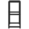 Cadre de lavabo de salle de bain Noir 40x38x83 cm Fer 583430583430