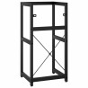 Cadre de lavabo de salle de bain Noir 40x38x83 cm Fer 583430583430