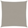Voile d'ombrage 160 g/m² carré gris clair 2x2 m PEHD 583432583432