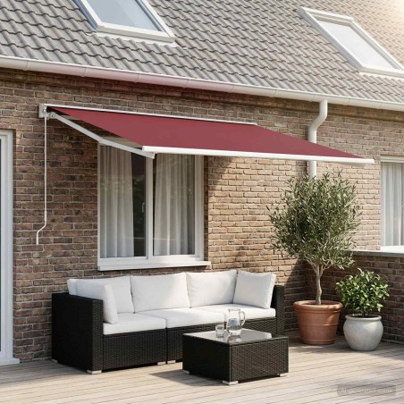Toile de rechange pour auvent Rouge bordeaux 500 × 300 cm 583439583439