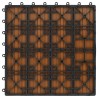 Carreau de terrasse 22 pcs Teck 30 x 30 cm WPC 583441583441