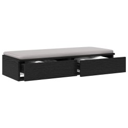Tiroirs de lit Chêne noir 75 x 36,5 x 16,5 cm Bois d'ingénierie 583443583443