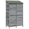 Abri de jardin Gris 106 x 56 x 176,5 cm Bois de Sapin Massif 583452583452