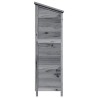 Abri de jardin Gris 106 x 56 x 176,5 cm Bois de Sapin Massif 583452583452