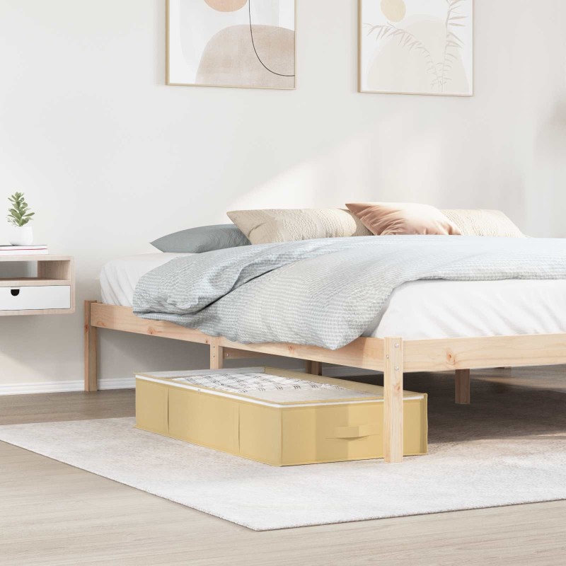 Boîte de rangement avec fenêtre transparente 2 pcs Crème 583453583453