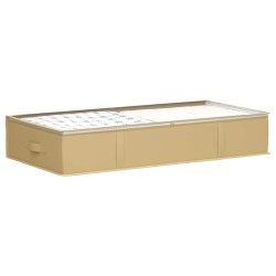 Boîte de rangement avec fenêtre transparente 2 pcs Crème 583453583453