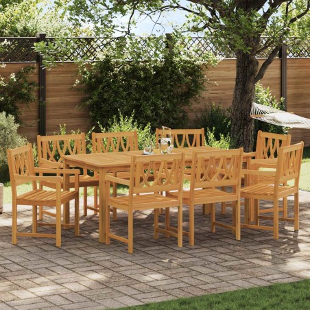 Chaises de jardin 8 pcs Naturel Bois d'Acacia Massif 583454583454