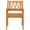 Chaises de jardin 8 pcs Naturel Bois d'Acacia Massif 583454583454