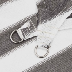 Voile d'ombre Gris clair et blanc 3 x 5 m HDPE 583457583457