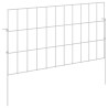 Clôture de jardin avec piquets 48 pcs 55 x 30 cm Mesh Argenté 583459583459
