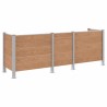 Clôture de poubelle Marron 315 x 85 x 115 cm Aluminium et WPC 583465583465