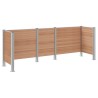 Clôture de poubelle Marron 315 x 85 x 115 cm Aluminium et WPC 583465583465