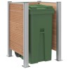 Clôture de poubelle Marron 85 x 85 x 115 cm Aluminium et WPC 583466583466