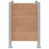 Clôture de poubelle Marron 85 x 85 x 115 cm Aluminium et WPC 583466583466