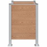 Clôture de poubelle Marron 85 x 85 x 115 cm Aluminium et WPC 583466583466