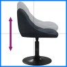 Tabouret de bar Gris foncé Velours 583470583470