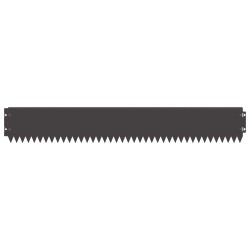Bordure de Pelouse 20 pcs 103 x 15 cm Acier Noir 583473583473