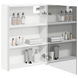 Armoire Miroir de Salle de Bain Blanc 53,5 x 15,5 x 70 cm 583477583477