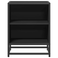 Tables de chevet 2 pcs noir 40x31x50 cm bois d'ingénierie métal 583478583478