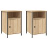 Tables de chevet 2pcs chêne sonoma 40x42x60cm bois d'ingénierie 583481583481