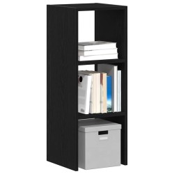Bibliothèque empilable chêne noir 30x30x80 cm bois d'ingénierie 583487583487
