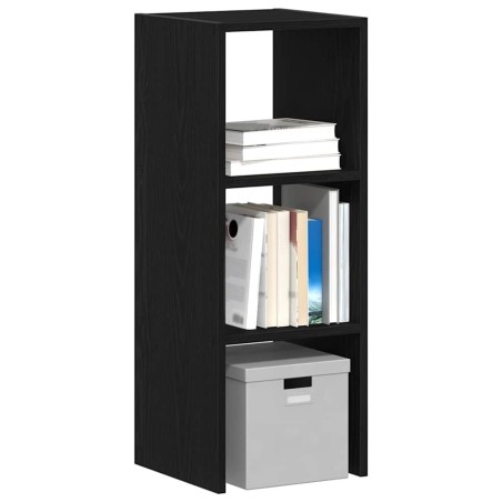 Bibliothèque empilable chêne noir 30x30x80 cm bois d'ingénierie 583487583487