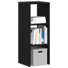 Bibliothèque empilable chêne noir 30x30x80 cm bois d'ingénierie 583487583487