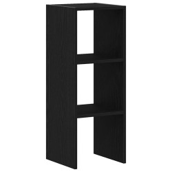 Bibliothèque empilable chêne noir 30x30x80 cm bois d'ingénierie 583487583487