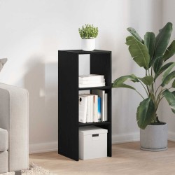 Bibliothèque empilable chêne noir 30x30x80 cm bois d'ingénierie 583487583487