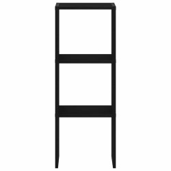 Bibliothèque empilable chêne noir 30x30x80 cm bois d'ingénierie 583487583487