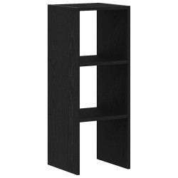 Bibliothèque empilable chêne noir 30x30x80 cm bois d'ingénierie 583487583487