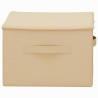 Boîte de rangement 6 pcs Crème 43 x 34 x 23 cm Tissu intissé 583488583488
