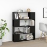 Bibliothèque/Séparateur de pièce Noir 100x24x124 cm 583491583491