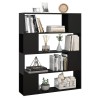 Bibliothèque/Séparateur de pièce Noir 100x24x124 cm 583491583491