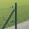 Clôture en fil soudé avec base en béton 10 x 0,5 m Vert Maille 583494583494