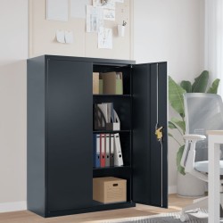 Classeur anthracite 90x40x140 cm acier 583505583505
