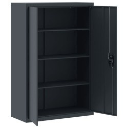 Classeur anthracite 90x40x140 cm acier 583505583505