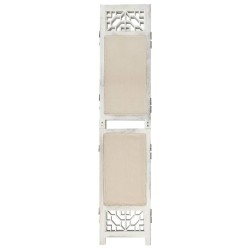 Cloison de séparation 6 panneaux Crème 210x165 cm Tissu 583511583511