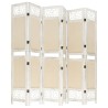 Cloison de séparation 6 panneaux Crème 210x165 cm Tissu 583511583511