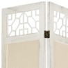 Cloison de séparation 6 panneaux Crème 210x165 cm Tissu 583511583511