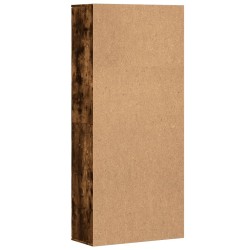 Buffet haut chêne fumé 80x35x180 cm bois d'ingénierie 583513583513