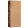 Buffet haut chêne fumé 80x35x180 cm bois d'ingénierie 583513583513
